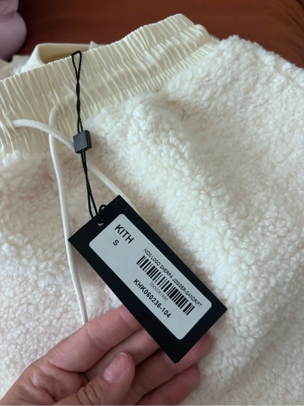 Kith Cream Sherpa Set with Multicolor Logo